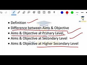 Aims and objectives of teaching English At Different Stage | Diff. between aim & objective