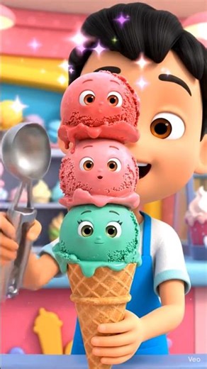 Ice cream wala song learn colors with funny rhymes #shorts
