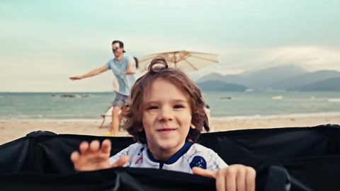 48" L Collapsible Wagon Cart Foldable, 560lbs Weight Capacity 300L Heavy Duty Folding Beach Wagons with Big All-Terrain Wheels, Utility Carts for Groceries, Shopping, Camping, Sports - Black