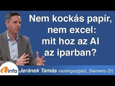 Nem kockás papír, nem excel: mit hoz az AI az iparban? Jeránek Tamás, Inforádió, Aréna