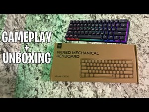 Cackbird Portable 60% Gaming Keyboard Review (Gameplay+Unboxing)