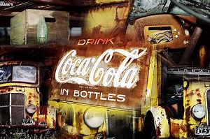 ~1937 International Cab Over Engine Series D-300~ ~Looks like this Coca Cola Collage will be our next FREE artwork giveaway. Printed on a 20" x 30" Canvas~ Stay tuned for contest details. | Semi Truck Fan