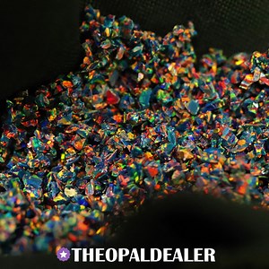 Black Fire Crushed Opal for Inlay - Lab-created Material for Jewelry Making & Craft Supplies - Etsy