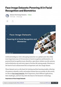 Face Image Datasets, Powering AI in Facial Recognition and Biometrics - SlideServe
