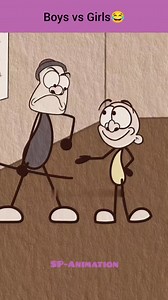 7.7M views · 253K reactions | Boys vs Girls #funny #reels #trending #viral #fyp #fbreels #viralreels #memes #animation | SP—Animation | Facebook