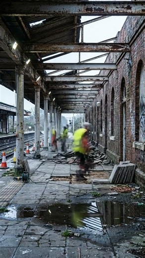 Abandoned Train Station Gets an UNBELIEVABLE Transformation 🚂✨