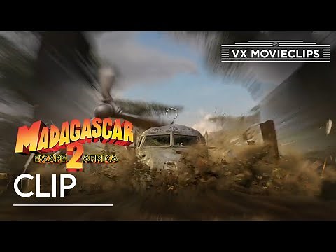 Plane Crash | Madagascar: Escape 2 Africa (2008) | VX Movieclips
