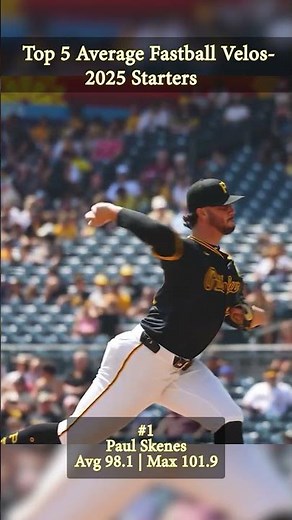 #1 Fastball in MLB 2025 🔥 | Paul Skenes Avg 98.1 MPH | Max 101.9 MPH | Slow Motion Video