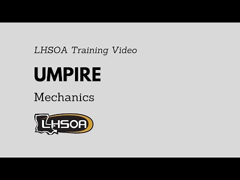 LHSOA Football Officials Umpire Mechanics Training