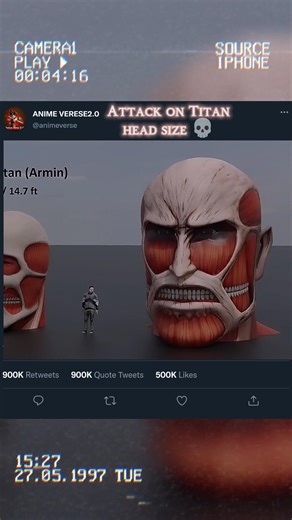 Aot all Titans Head size comparison part2 #comparison #shorts #sizecomparison