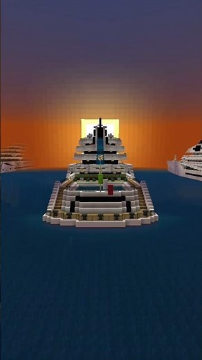 Minecraft Ships Before VS After!!! #shorts #minecraft #cruise #ship #relatable