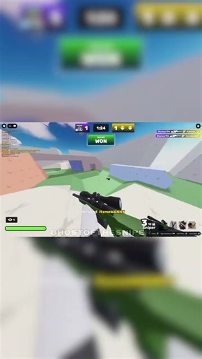 Epic sniper 1v2 #roblox #edit #rivals