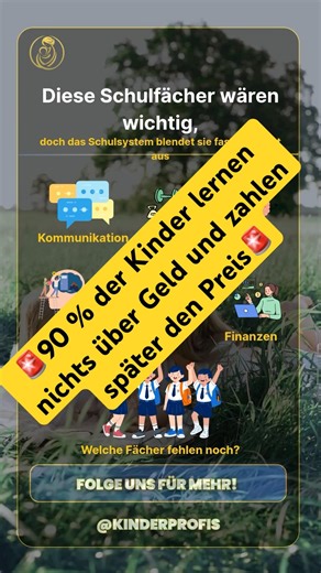 0 Stunden Finanzbildung in der Schule – das Problem für Kinder