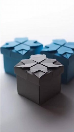 DIY Paper Box with Heart-Shaped Lid ❤️ | Easy Origami Gift Box Tutorial