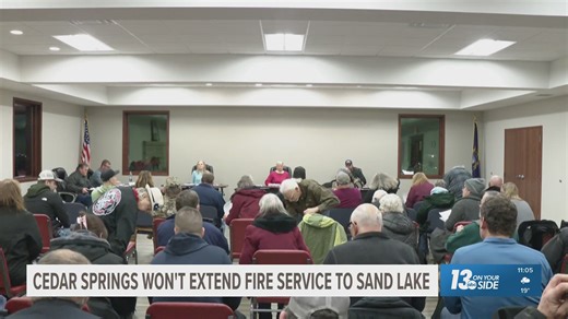 Cedar Springs says extending fire coverage to Sand Lake would not be in their best interest
