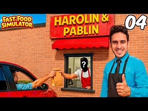 A new member joins and we open the Drive Thru 🍔 Fast Food Simulator #4