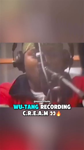 Wu-Tang Clan recording C.R.E.A.M. in 1993 👀🔥 | Via: Wu-Tang Clan / YouTube/Hip-Hop Archive | Hip Hop Of The 90s