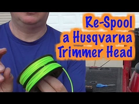 How To Respool A Husqvarna Line Trimmer Spool -T35 Head