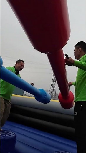 The inflatable boxing ring is awesome #inflatable #inflatablegame #awesome