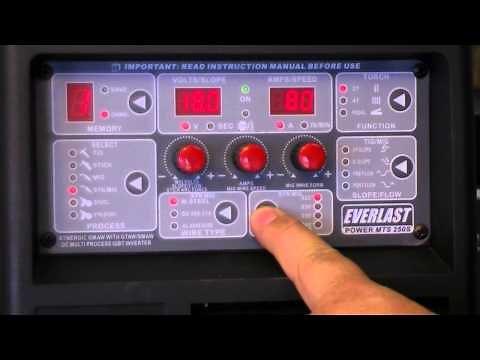 Everlast Multi Process 3 in 1 Power MTS 250 S Synergic MIG TIG Stick Inverter Welder Introduction