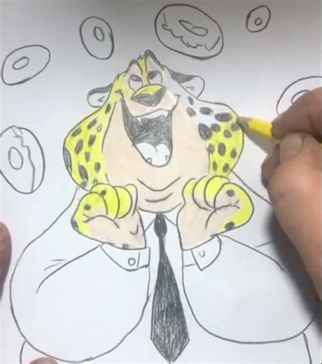 How To Draw CLAWHAUSER from ZOOTOPIA Step By Step