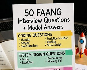 50 FAANG Interview Questions in English Model Answers (Free PDF Download)