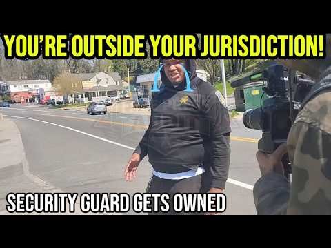 “You’re Outside Your Jurisdiction!” Security Guard Gets Owned On The Sidewalk
