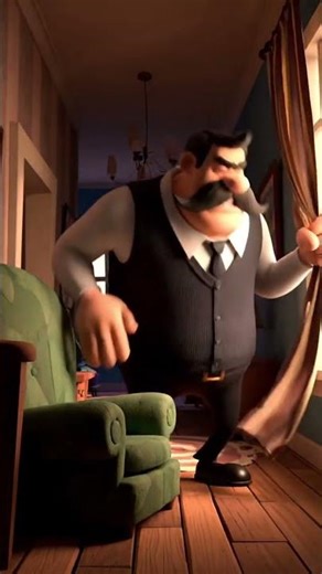 hello nighbour #cartoon #forkids #animation #game #gameplay #forkids #chase #hide