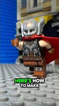 Make Legos FLY 🚀 #lego #marvel #stopmotion #tutorial #animation #shorts #legomarvel #legotutorial