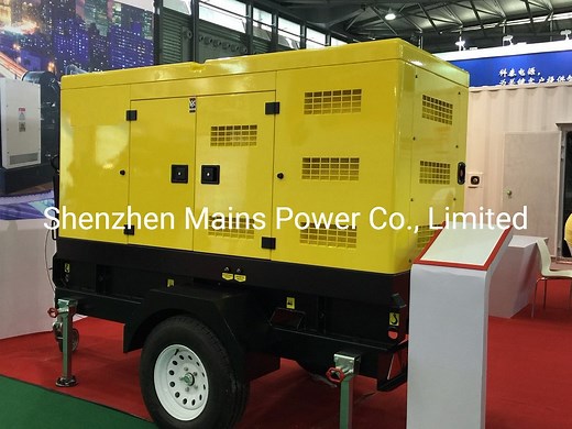[Hot Item] Trailer Mobile Silent Canopy Diesel Generator 200kVA 160kw Continuous Power