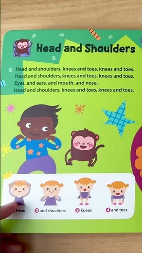 Pink Fong : Head and Shoulders Sing Along song #interactivelearning #kidsbooks #pinkfong #babyshark