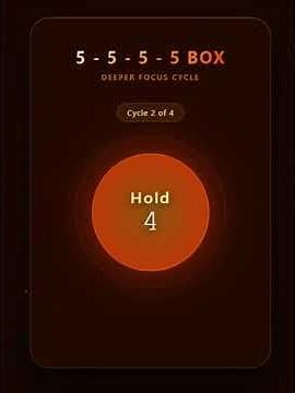 Reset Your Brain with 5-5-5-5 Box Breathing 🧘‍♂️