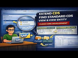 Extend Standard CDS Views | View Extension & View Entity Explained