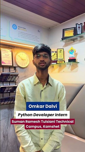Seccured Job as a Python Developer Intern!