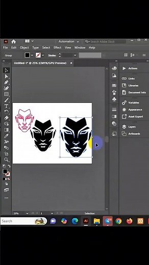 Modern Face #logo #design in Adobe Illustrator 🔥 | Easy Vector Logo #tutorials (Step-by-Step)