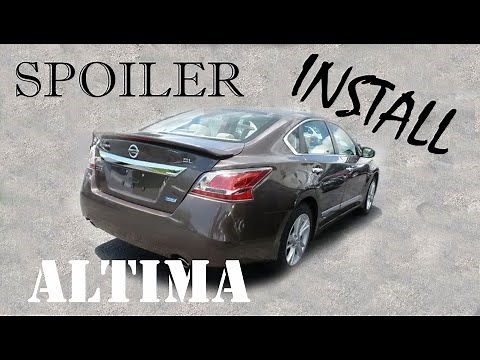2014 Nissan Altima S - DIY Spoiler Installation with Integrated light