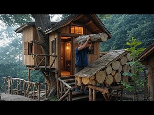 DIY Underground Wooden House in 7 Days – Off-Grid Living Begins!