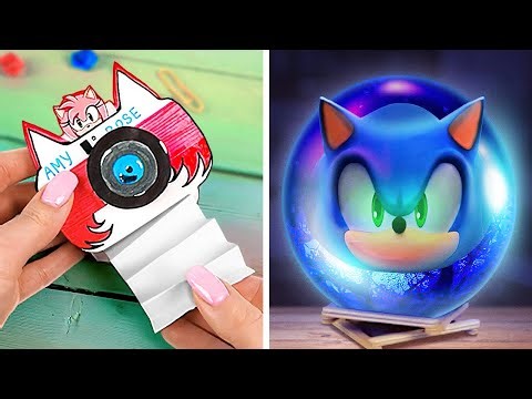 Tiny Sonic Paper Crafts That Actually Work 😲💙 Amazing DIY Builds