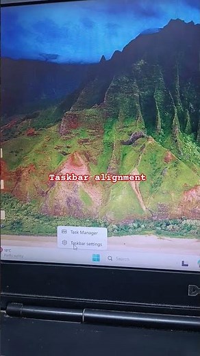 Windows 11 Taskbar alignment تغيير موقع زر البدء