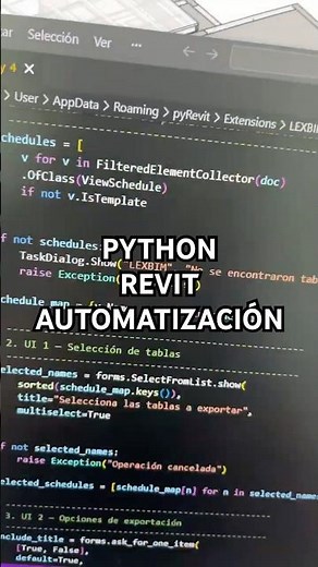 Automatización Revit con Python #pyrevit #arquitectura #bim #revit #python #ingenieria