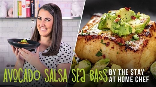 How to make quick and easy sea bass with avocado salsa