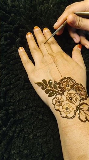 #short very simple mehndi design #mehndi #henna #simplemehndidesign#