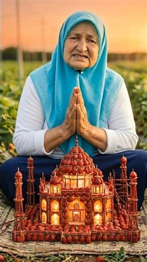 kisah nenek memanen buah ✅✅ kisah nenek mengharukan 😭😭#miniaturmasjid #trending #panen #shorts