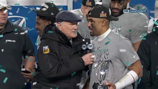 Watch the full Philadelphia Eagles trophy presentation after winning the NFC Championship! 🏆 | NFL on FOX