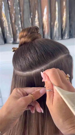 Installation of a Bellami Hair Pro Itip hair extension!