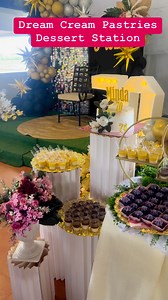 Dessert station #dessert #cakes #cakedecorating #buffet | Dream Cream Pastries