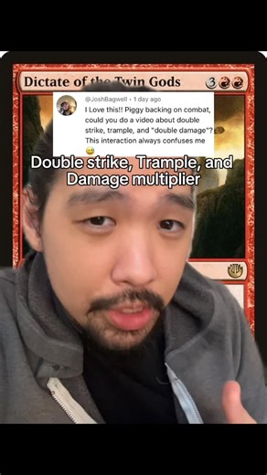 Keeping It Casual | Magic: The Gathering Rules & Interactions on Instagram: "Think of it as assigning power rather than assigning damage #mtg #magicthegathering #mtgcommander #mtgcommunity #mtgedh"