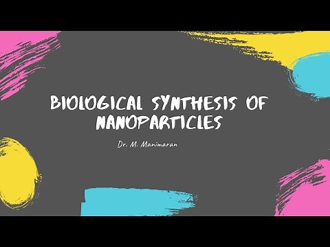 BIOLOGICAL SYNTHESIS OF NANO PARTICLES Lecture - NST 201