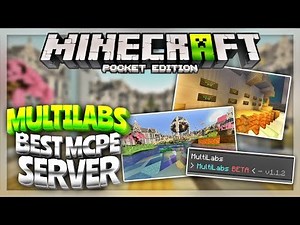 NEW MCPE 1.1 SERVER! MultiLabs Minecraft PE Minigame Server (Minecraft Pocket Edition 1.1.3)