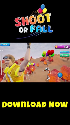 Shoot Or Fall Game | Available Now Download | itch.io - Google - Apple Store | Stroyed Studio